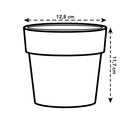 B For Original Round Mini Pot Black 13CM