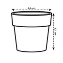 B For Original Round Mini Pot Black 7CM