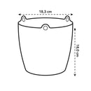 Brussels Hanging Basket Cord Anthracite 18CM