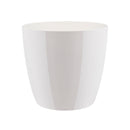 Brussels Diamond Pot Round White 18CM