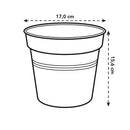 Green Basics Grow Pot White 17CM
