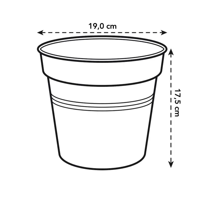Green Basics Grow Pot Green 19CM