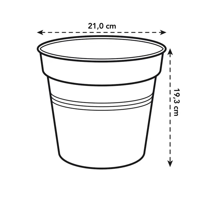 Green Basics Grow Pot White 21CM