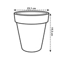 Green Basics Top Planter Black 23CM