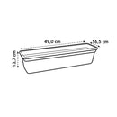 Green Basics Trough Black 50CM