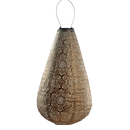 Solar Lantern Fiore Drop Gold 28CM