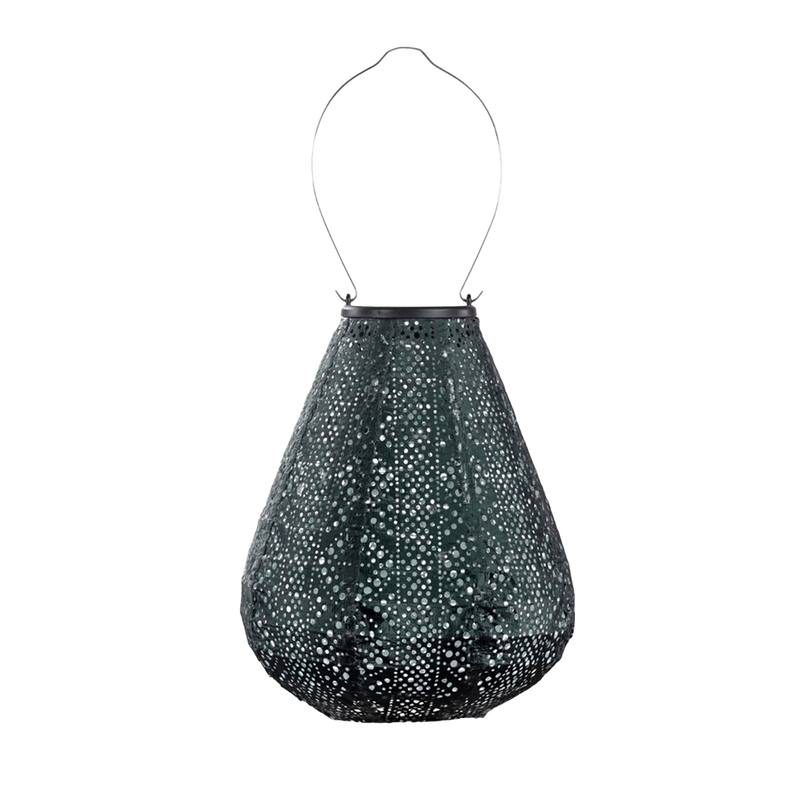 Solar Lantern Tulip Lace Green 20CM