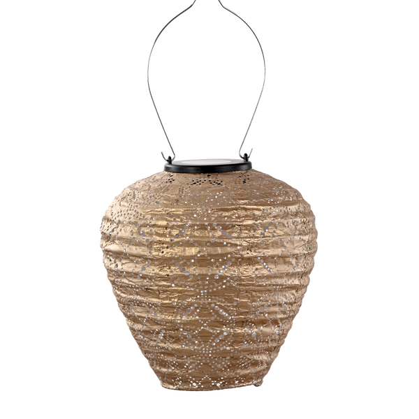 Solar Lantern Balloon Mandela Gold 20CM