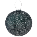 Solar Lantern Round Fiore Green 40CM
