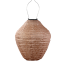 Solar Lantern Jar Ikat Pink 30CM