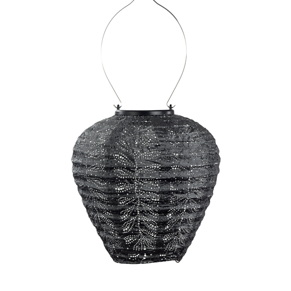 Solar Lantern Balloon Folia Dark Grey 20CM