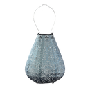 Solar Lantern Tulip Fiore Grey Blue 20CM