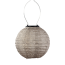 Solar Lantern Round Spectare Light Taupe 20CM