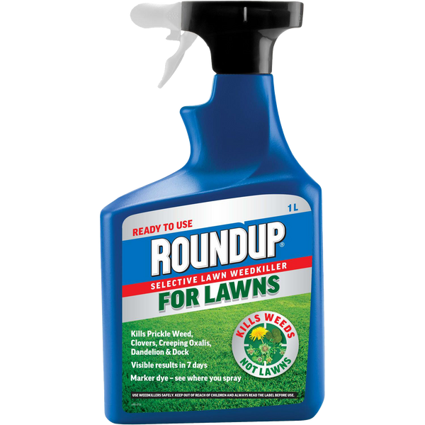Roundup Lawns Weedkiller Ready to Use - 1L