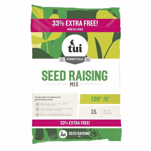 Tui Seed Raising Mix - 15L + 33% Extra FREE