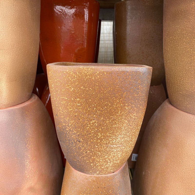 Palmers Branded Glazed Square Tall Pot - M