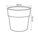Vibia Straight Round Pot White 30CM