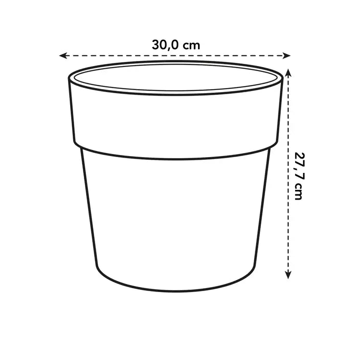 Vibia Straight Round Pot Concrete 30CM