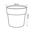 Vibia Straight Round Pot Concrete 40CM