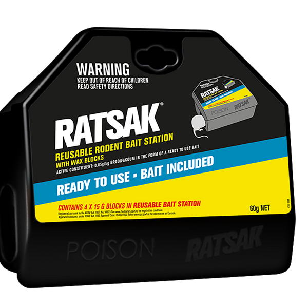 Ratsak Reusable Rodent Bait Station - 60G