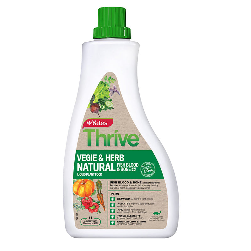 Yates Thrive Natural Vegie And Herb Liquid Fertiliser - 1L