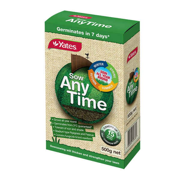 Yates Sow Any Time Lawn Seed - 500G