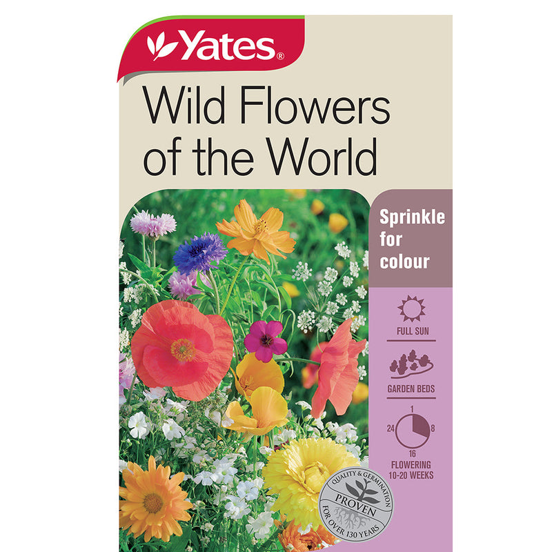 Yates Flower Seed Wild Flowers Of The World