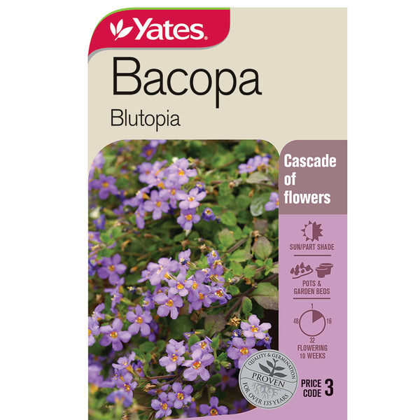 Yates Flower Seed Bacopa Blutopia