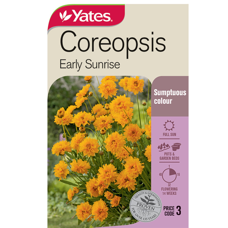 Yates Flower Seed Coreopsis Early Sunrise