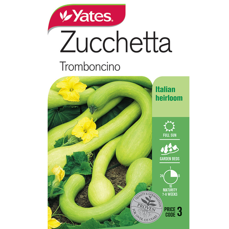 Yares Vegetable Seed Zucchetta Tromboncino