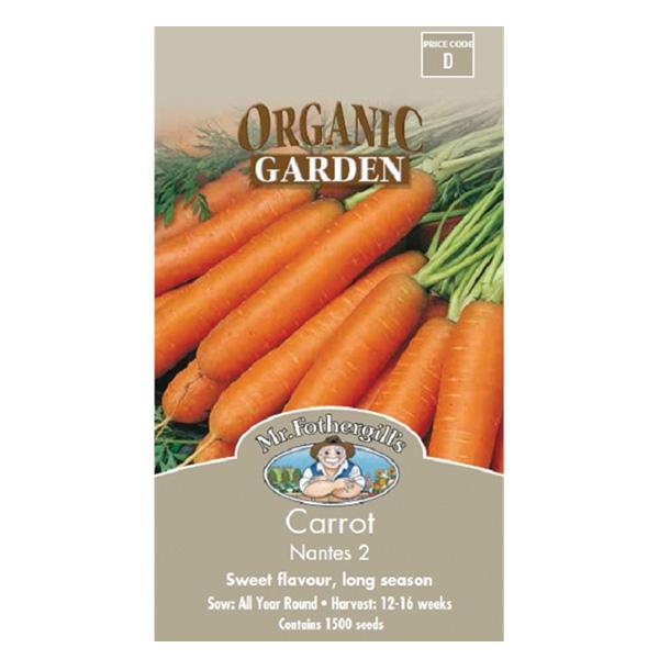 Carrot Early Nantes Organic Seed