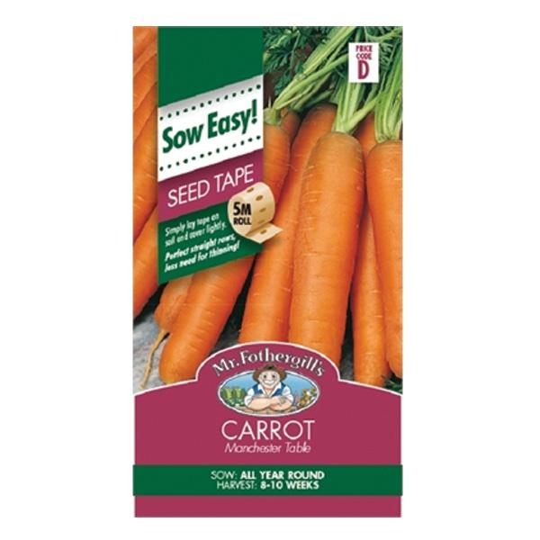 Carrot Manchester Table Seed Tape Seed