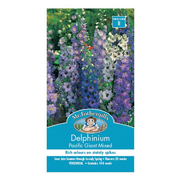 Delphinium Pacific Giant Mixed Seed