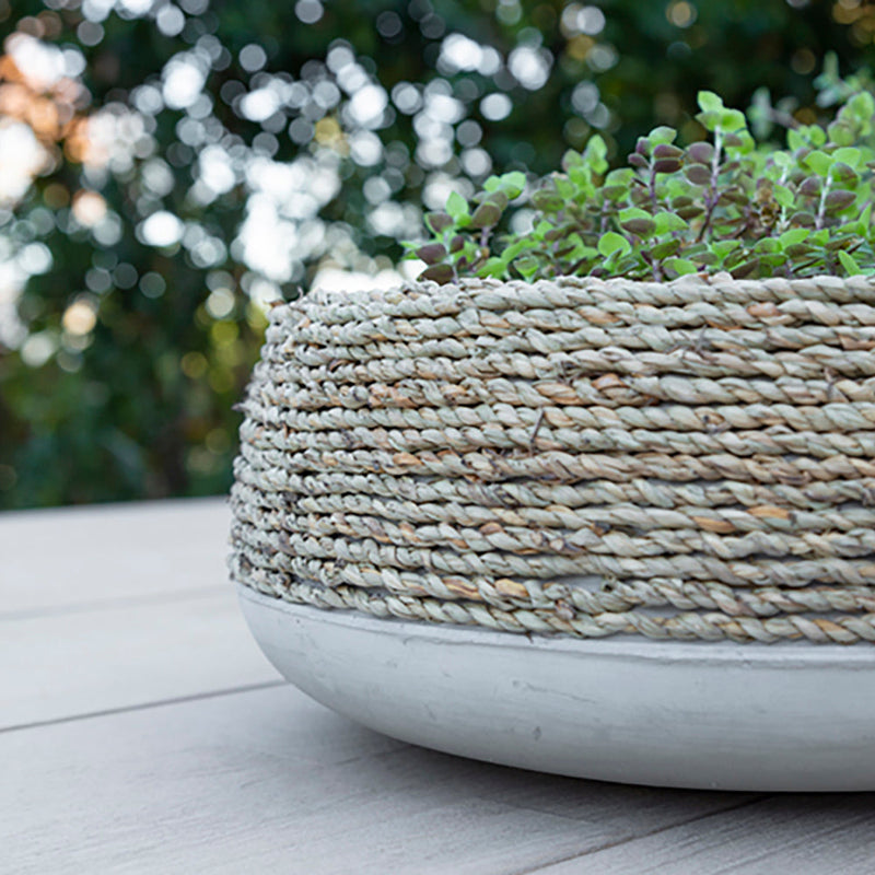 Ro-Grass Low Round Pot Natural - Small