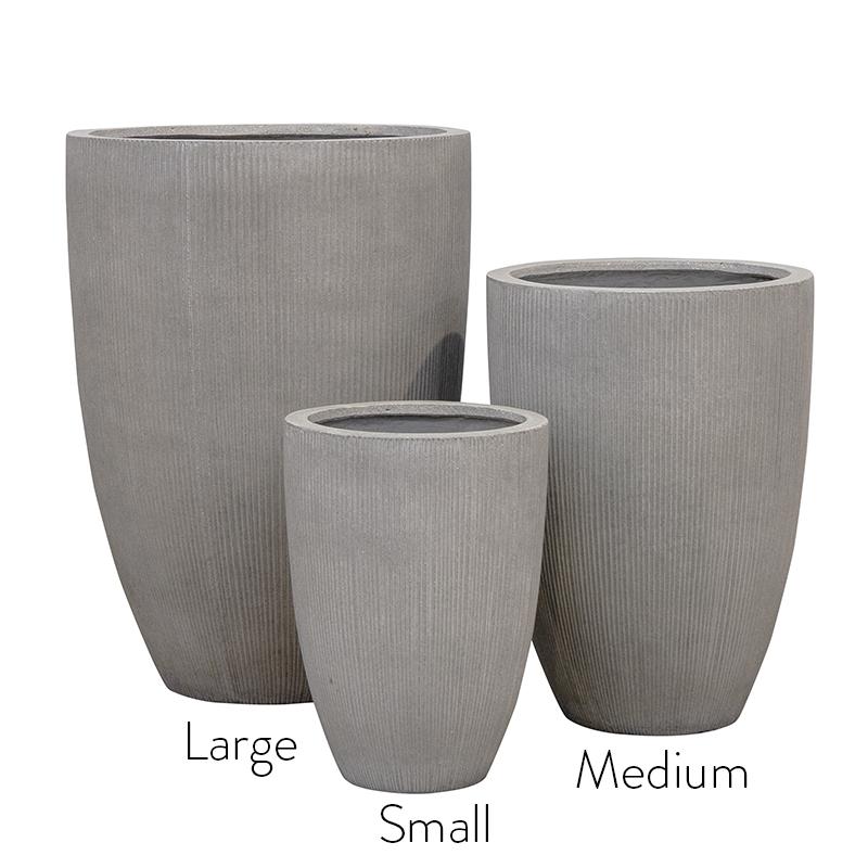 Ficonstone Vertical Stripe Pot - Medium