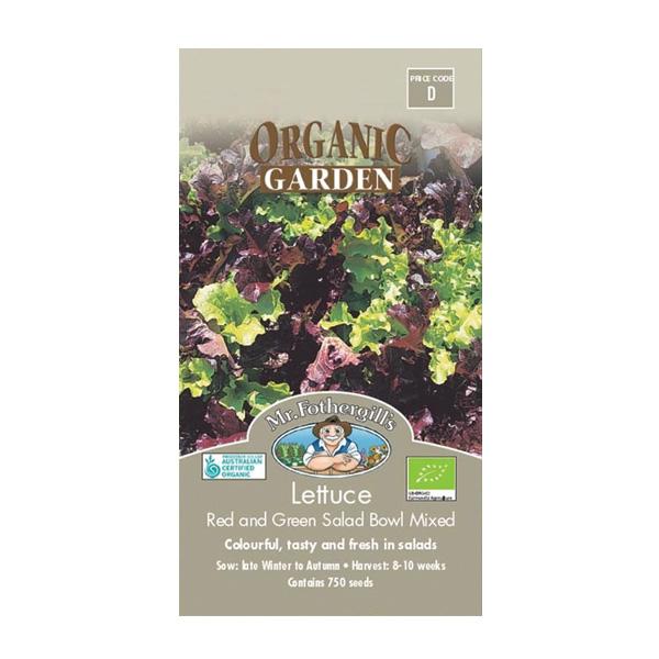 Lettuce Red & Green Salad Bowl Mixed Organic Seed