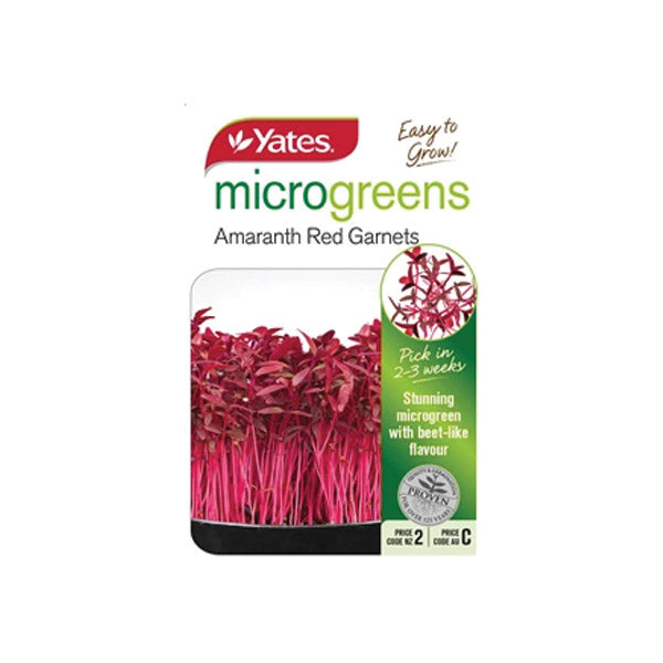 Yates Micro Greens Amaranth Red Garnets