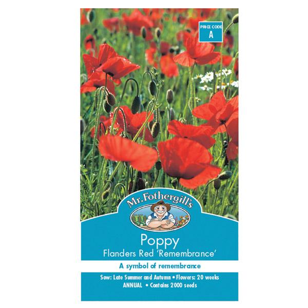 Poppy Flanders Red Seed