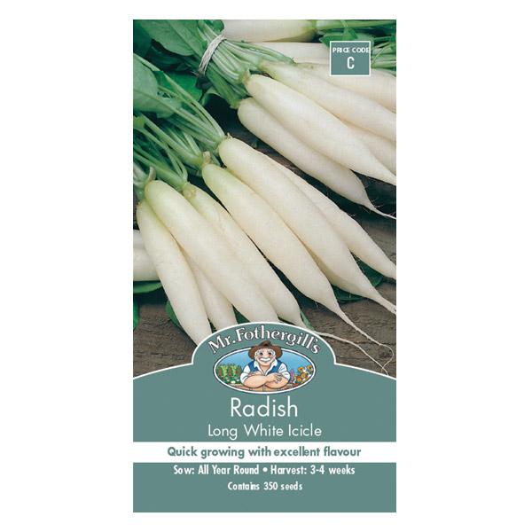 Radish Long White Icicle Seed