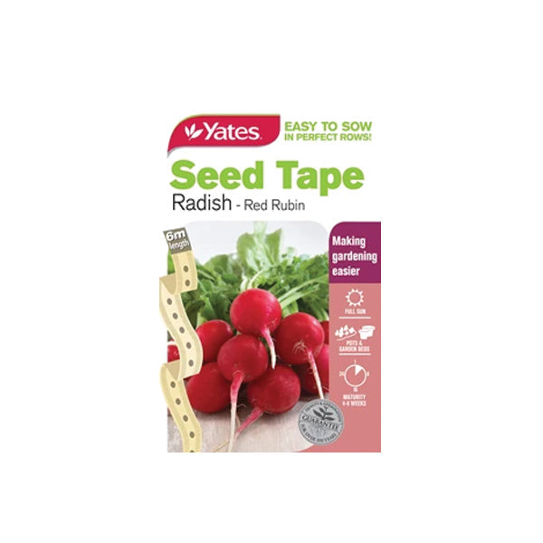 Radish Red Rubin Seed Tape