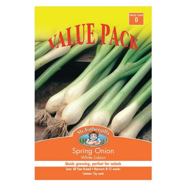 Spring Onion White Lisbon Value Seed