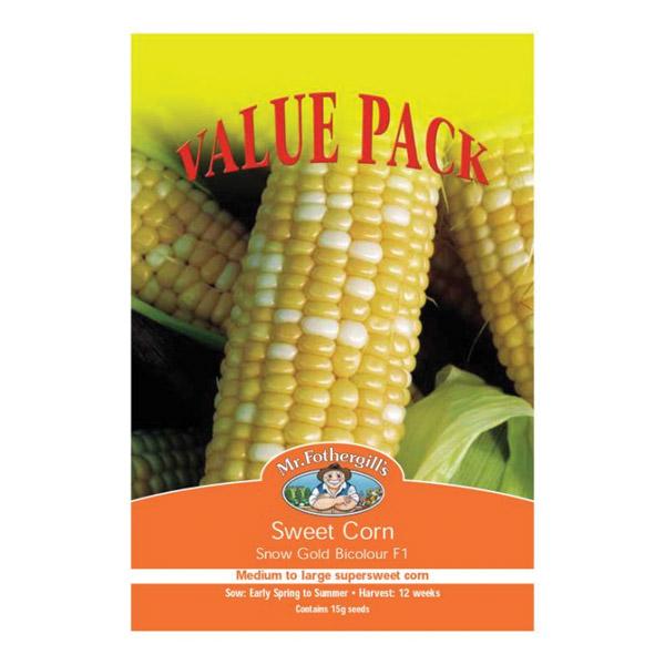 Sweet Corn Snow Gold Bicolour Value Pack Seed