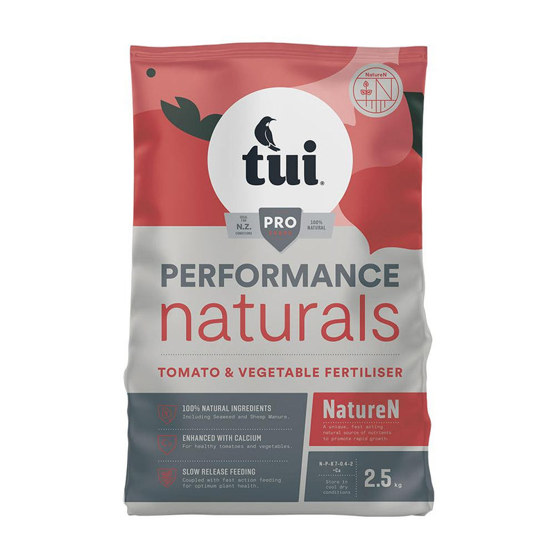Tui Performance Naturals Tomato & Vegetable Fertiliser - 2.5kg