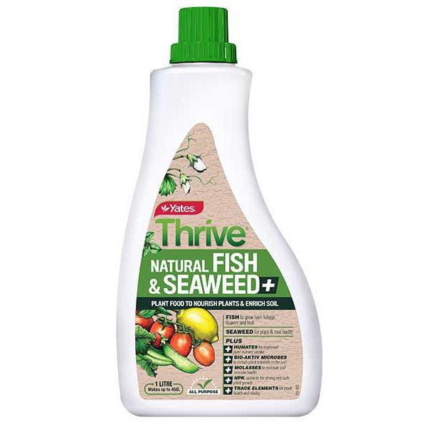 Yates Thrive Natural Fish And Seaweed+ Plant Food Concentrate - 1L