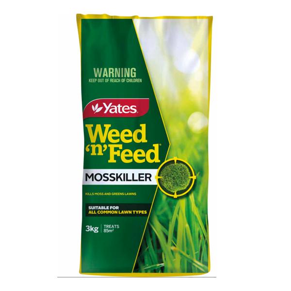 Yates Weed N Feed Moss Killer & Fertiliser - 3kg