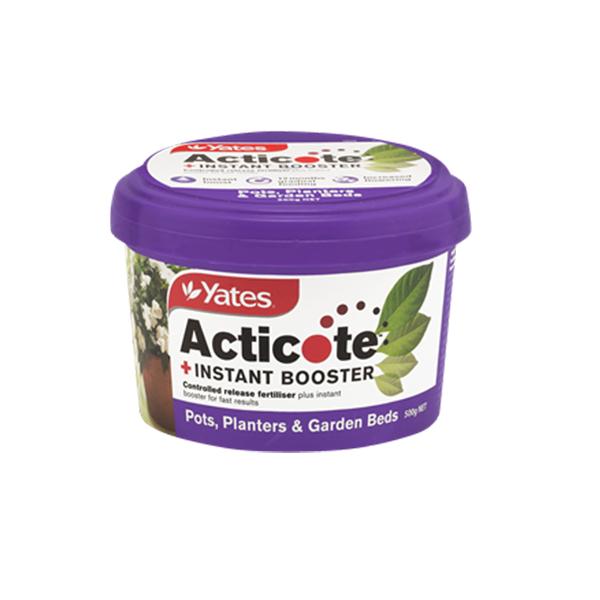 Yates Acticote + Instant Booster Controlled Release Fertiliser For Pots, Planters & Garden Beds - 500gm