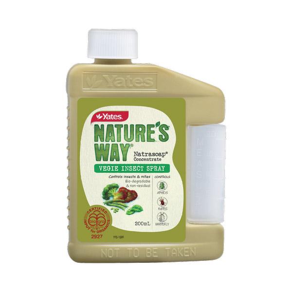 Yates Nature's Way Vegie Insect Spray Natrasoap Concentrate - 200ml