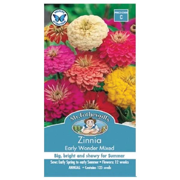 Zinnia Early Wonder Mixed Seed