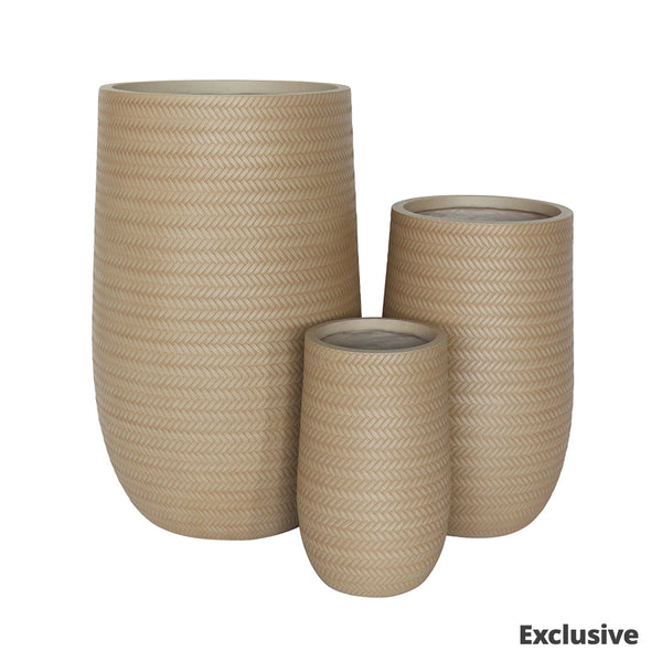 Bamboo U Pot - Sand - M