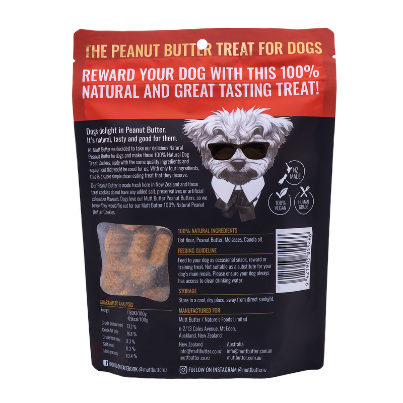 Mutt Butter Dog Cookies Original Plain 250g